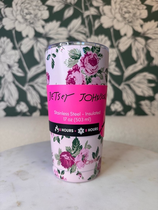 Betsey Johnson Other - Betsey Johnson Pink Floral Stainless Steel Insulated Tumbler